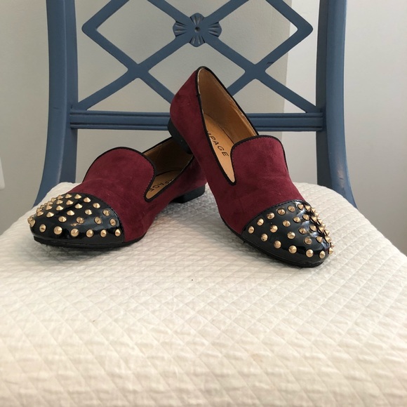 Merlot Suede Flat - Picture 2 of 6